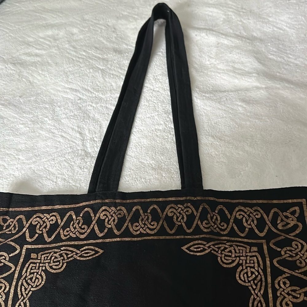 EUC Moon Tote  Bag 100% cotton astrology witchy black 
Shopping, books, spacious - Picture 3 of 8
